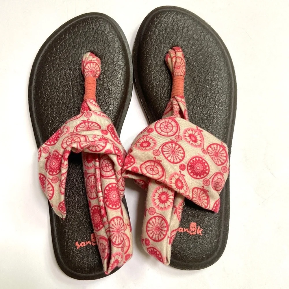 COPY - Sanuk Yoga Sling Bicycle Print Sandals - Picture 3 of 10